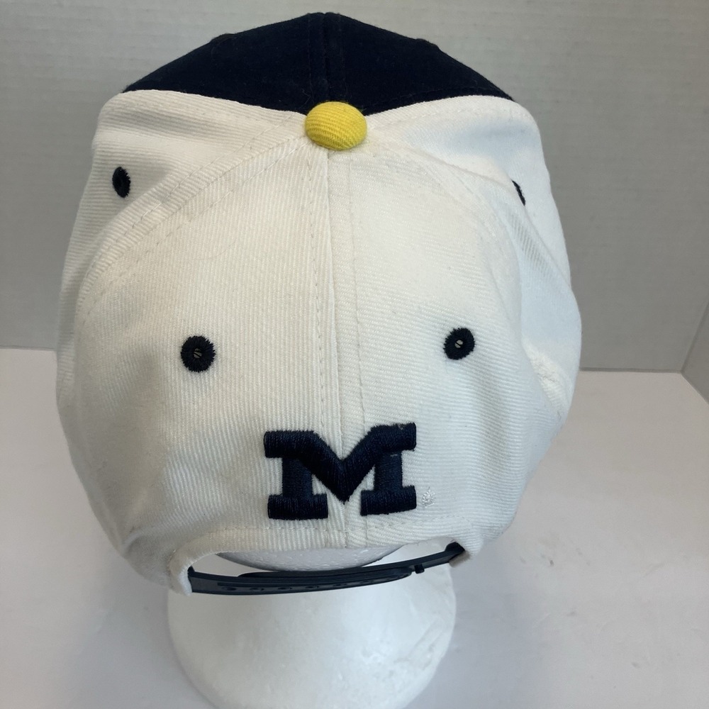 Michigan Wolverines Hat Cap Snap Back Mens Adjustable Blue Yellow Adult NCAA - Picture 3 of 5